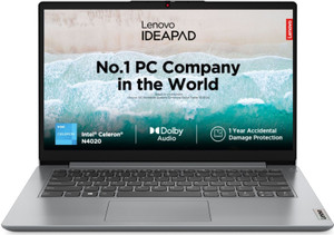 Lenovo IdeaPad 1 Intel Celeron Dual Core N4020 - (8 GB/512 GB SSD/Windows 11 Home) 14IGL7/ 15IGL7 Thin and Light Laptop