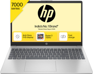 HP 15 (2024) AMD Ryzen 3 Quad Core 7320U - (8 GB/512 GB SSD/Windows 11 Home) 15-fc0154AU Thin and Light Laptop