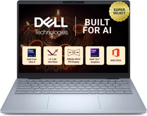 DELL 14 Plus Next Gen AI PC Microsoft Office Home 2024 Intel Core Ultra 5 226V - (16 GB/512 GB SSD/Windows 11 Home) DB14250 Thin and Light Laptop