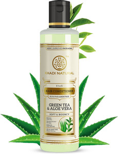 KHADI Natural Herbal Green Tea & Aloe Vera Hair Conditioner - Image 6
