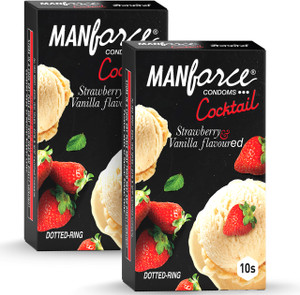 MANFORCE Cocktail Condoms with Dotted Rings, 20 Pack - Image 6