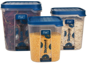 FLAIR Storewell Square Container Food Storage  - 6 L, 8 L, 12 L