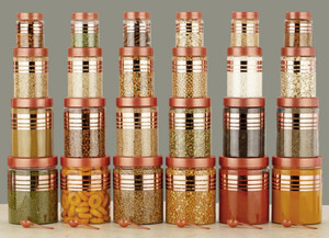 M9Gi Plastic Grocery Container  - 1200 ml, 650 ml, 350 ml, 250 ml
