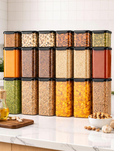 SKYLIFE Plastic Grocery Container - 1500 ml, 1100 ml, 500 ml