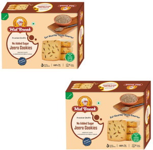 MidBreak No Added Sugar,High Fiber,Gut-Friendly,Low Glycemic Index,Jeera Cookies Biscuit