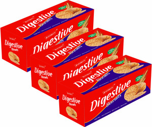BAKEMATE Digestive High Fibre Biscuit Pack of 3|Digestive Biscuits | High Fibre Biscuit Digestive Biscuit