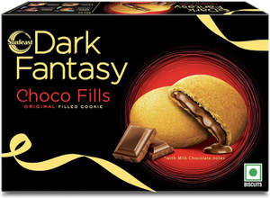 Sunfeast Dark Fantasy CHOCOFILLS Original Filled Cookies with Choco Crème CHOCOLATY Cookies