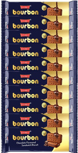 BAKEMATE Bourbon Chocolate Flavored Cream Filled Biscuits |Cookie Biscuits Pack Cream Sandwich Biscuit