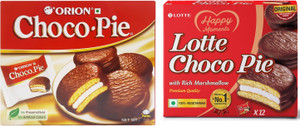ORION Choco Pie Chocolate 250g & Choco Pie 336 Cookies Biscuit