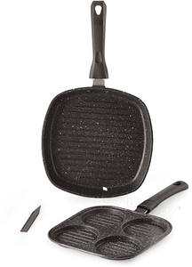 iVBOX Smart-Meal Grill Pan and Uttapam Maker Pan Non-Stick Coated Cookware Set