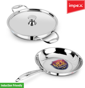 IMPEX SS Tri-ply 2Pcs Set Serene (TKF 2424) Induction Bottom Cookware Set