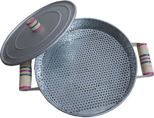 Nagda MULTIPURPOSE OVEN BATI PIZZA NAN TANDOOR MAKER BARBECUE MEDIUM SILVER Gas Grill