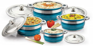 MAHAVIR Handi with lid-Glossy Finish Cookware Set