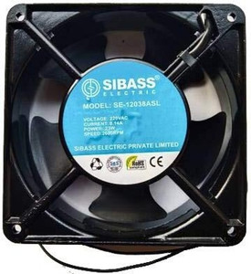 sibass Axial UPS Cooling Fan 120mm, 220 Volts AC 4 inch 2600 RPM Cooler