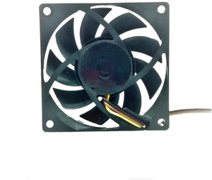 keertan kalp Cabinet Fan 2.5-Inch Square (65*65*15 MM) 12 V DC CPU Cooling fan BLACK Color Cooler (Black) Cooling Fan Cabinet Cooler