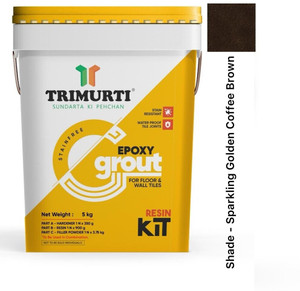 Trimurti Stain-free Epoxy Grout for Floor & Wall Tiles Sparkling Golden Crack Filler