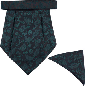 CALIXTO Rajput- 100% Polyester Microfiber Cravats With Pocket Square, Cravat