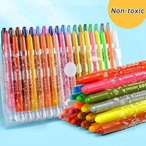 jbrstore 36 Twist Crayon Colors Set for Kids