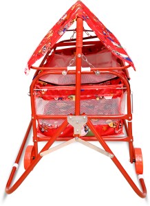 STEELOART Baby Bassinet With canopy, swing buggi , Heavy & strong wheels