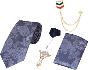 RANDOM STRIPE Silk Tie Pin Set
