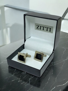 Zitti Metal, Stainless Steel, Alloy, Brass, Silver Cufflink
