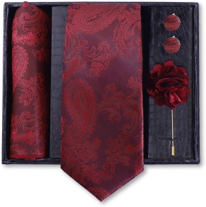 Roman Touch Silk Cufflink & Tie Pin Set