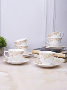 U.P.C. Pack of 12 Ceramic Cup Set or Cup Plate Tea Set, Cup Saurce Set