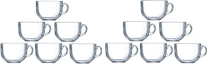 HISTOWX 12-Pack Crystal Clear Glass Tea/Coffee Cup Set Pack of 12 - Image 5