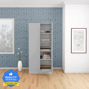 Interio by Godrej Slimline 2 Door with 4 Shelves Metal Almirah