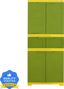 Cello Novelty Triplex - Green & Yellow Plastic Cupboard