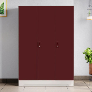 Interio by Godrej Slimline 3 Door with Locker Metal Almirah