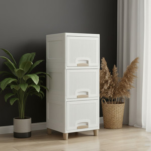 MAXTID Layer White component Plastic Modular Drawer for Office, Hospital, school Plastic Cupboard