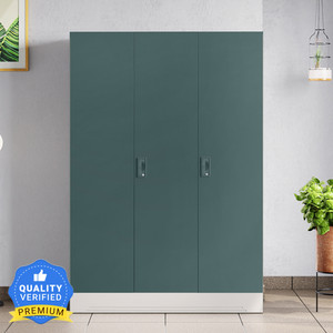 Godrej Interio Slimline 3 Door with Locker, Drawer Metal Almirah