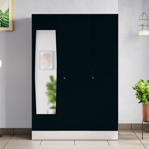 Godrej Interio Slimline 3 Door with Locker and Mirror Metal Almirah