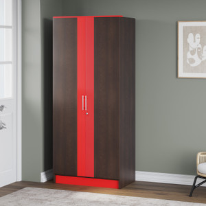 CuteKitchen CK BW 10048 Black Bheem 2 door Engineered Wood Almirah