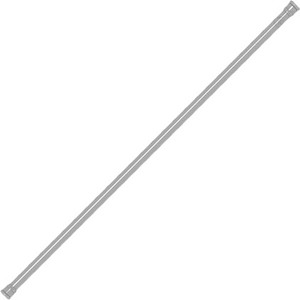 HomeCloud Grey Curtain Rods Metal