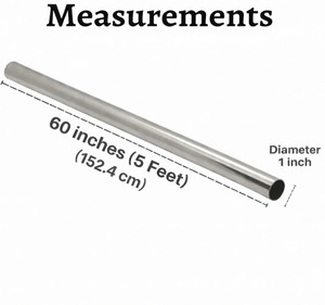 Charvi Silver Curtain Rods Metal