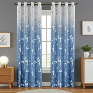 Kraftiq Homes 214 cm (7 ft) Polyester Room Darkening Door Curtain (Pack Of 2)
