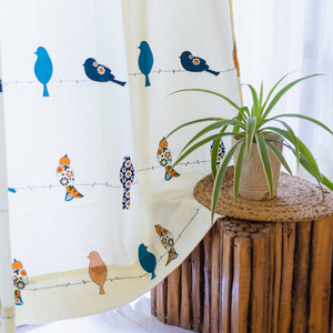 Urban Space 152 cm (5 ft) कॉटन खिड़की पर्दा (2  का पैक)