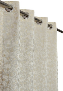 Panipat Textile Hub 213 cm (7 ft) Door Jacquard Room Darkening Curtain (Pack Of 2)