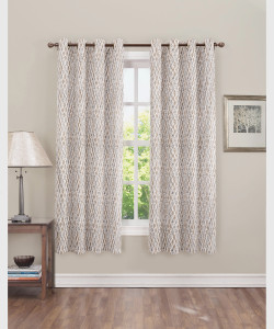 CARLTON LONDON 152 cm (5 ft) Window Polyester Room Darkening Curtain (Pack Of 2)