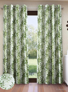 Home Sizzler 7ft Polyester Semi Transparent Curtain (Pack of 2) - Image 6
