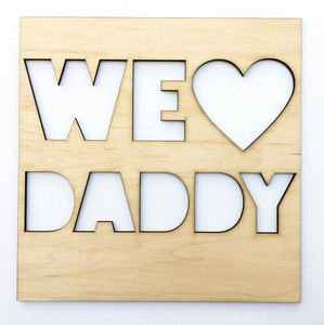 American-Elm unfinished wooden daddy sign Wooden Cut-outs Price in ...