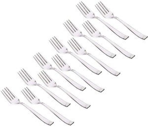 Parage 12 Pieces Forks Set for Dining Table, Fork set Steel, Dinner Forks,Length 16 cm, Stainless Steel Cutlery Set