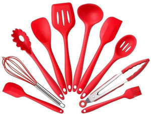 SYGA Silicone Kitchen Utensils Spoon Set, 10 Pieces Silicone