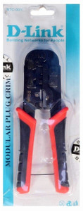 D-Link NTC-001 Dlink Crimping Tool Wire Cable Stripper Cutter RJ 45 LAN Modular Plugs RJ45 Connectors 8P 6P 4P Ethernet Cable Connectors Manual Crimper Tool Wire Cutter