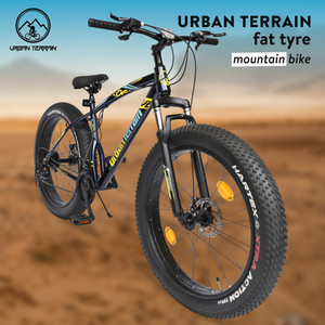 Urban Terrain Rogue MTB Fat Tyre Cycles Shimano Geared for Men with Dual Disc Brake 26 T