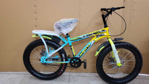 Xaipro 20T MAX300 SKY-YELLOW DOUBLE DISC BICYCLE FOR KIDS 20 T (inch) BMX Cycle
