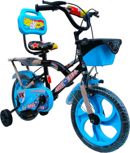 NEXOVA BYCYCLE 14T THE ROCKY CARRIER PVC (SKY-BLUE) FOR 2 TO 4 YEAR KIDS 14 T BMX Cycle