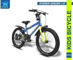 RYDEWIN Samurai 20T, 85% Installed Bicycle for Young Kids BLUE Anti Skid Paddle 20 T BMX साइकिल